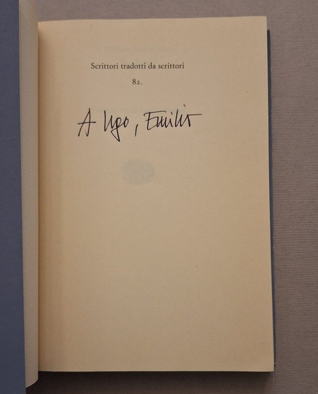 W. SHAKESPEARE RE LEAR TRAD. EMILIO TADINI EINAUDI 2000 AUTOGRAFATO