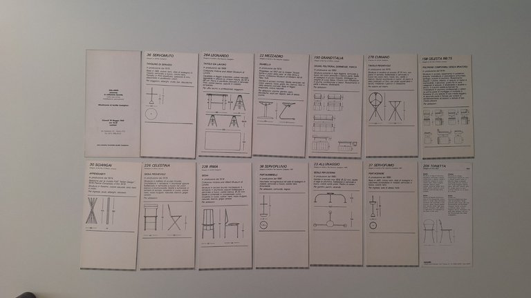 ZANOTTA CATALOGO 1988 CASTIGLIONI MARI ZANUSO 14 SCHEDE | Immagine Gallery 2