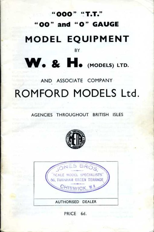 '000' 'T.T' '00' and '0' Gauge Model Equipment by W.& … | Immagine Gallery 2