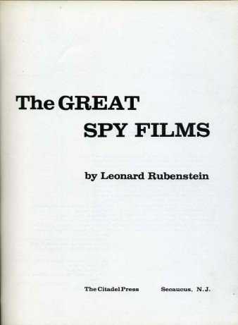 The Great Spy Films