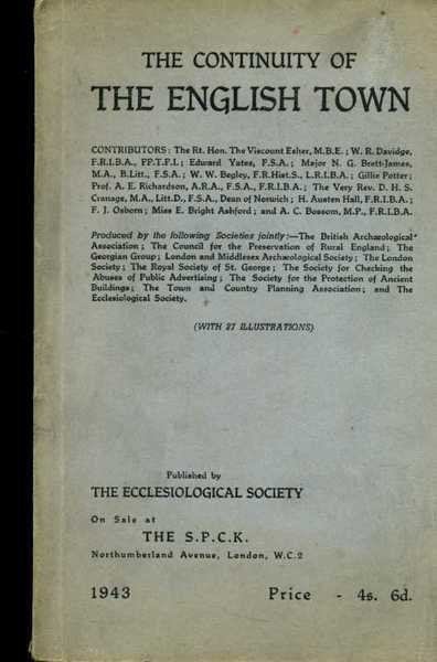 The Continuity of the English Town