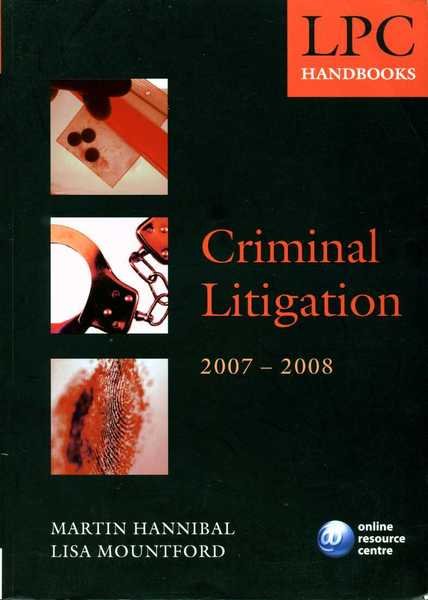 Criminal Litigation Handbook 2007-2008