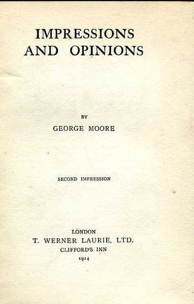 Impressions and Opinions