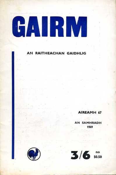 Gairm : An Raitheachan Gaidhlig : Summer 1969 - No …