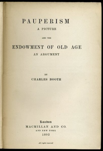 Pauperism - a Picture and The Endowment of Old Age …