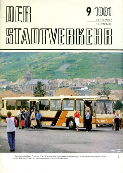 Der Stadtverkehr : September 1981 No 9 | Immagine principale