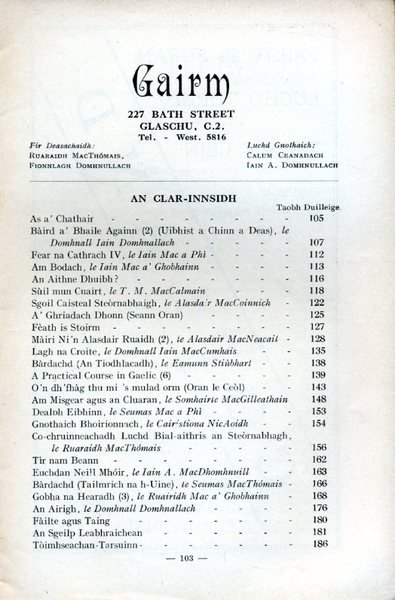 Gairm : Winter 1953 - No 6