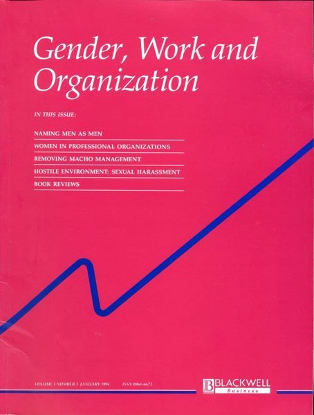 Gender, Work and Organization : Volume 1 Number 1 - …