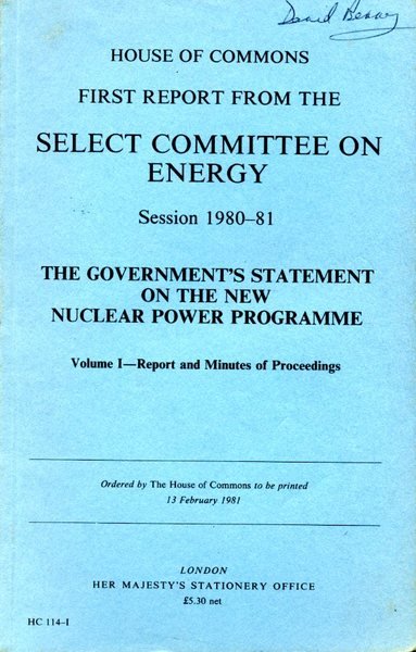 House of Commons First Report from the Select Committee on …