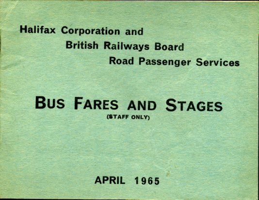 Bus Fares and Stages (1965)