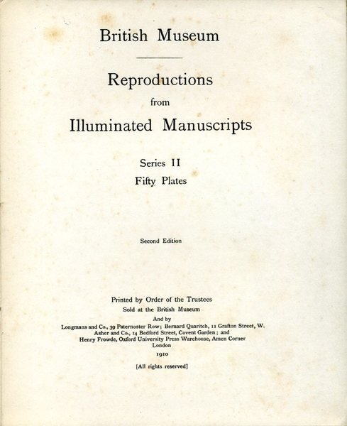 Reproductions from Illustrated Manuscripts : Series II