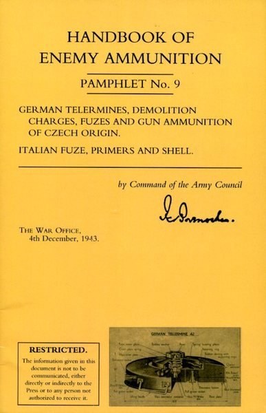 Handbook of Enemy Ammunition : Pamphlet No. 9 : German …