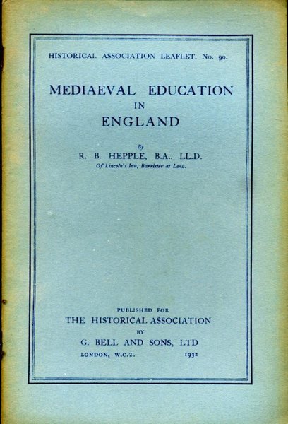 Mediaeval Education in England