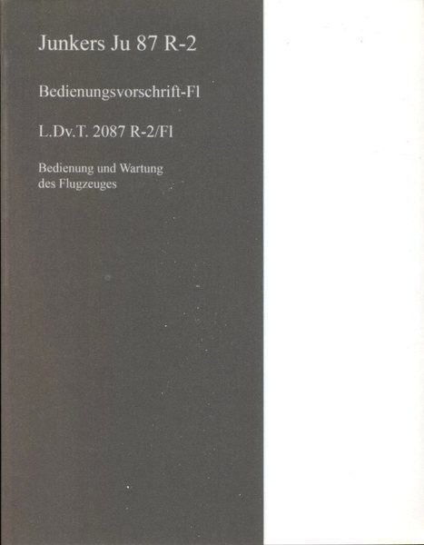 Bedienungsvorschrift Junkers Ju-87 R-2