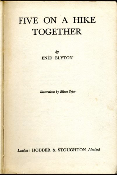 Five on a Hike Together