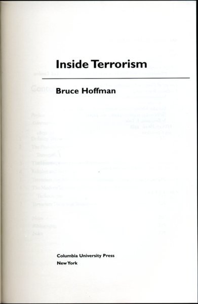 Inside Terrorism