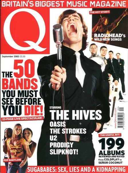 Q Music Magazine : September 2002 : The Hives Front …