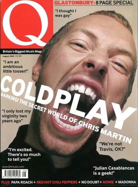 Q Music Magazine : August 2002 : Coldplay/Chris Martin Front …