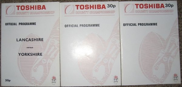 Rugby Football Union Toshiba Championship 1989 (3 programmes)