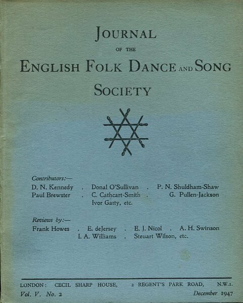 Journal of the English Folk Dance & Song Society : …