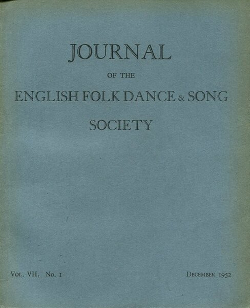 Journal of the English Folk Dance & Song Society : …