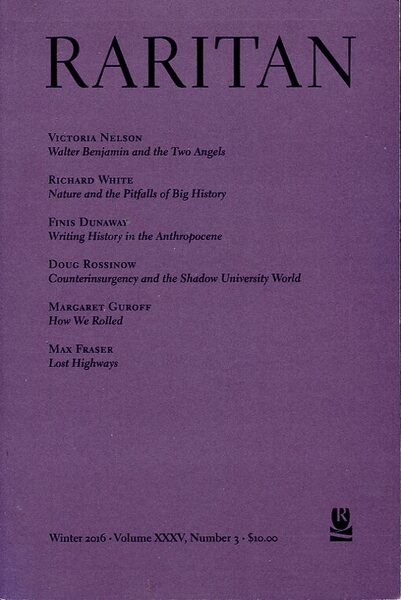 Raritan : A Quaterly Review : Winter 2016 - Vol …