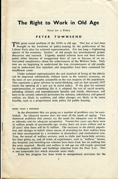 The Right to Work in Old Age