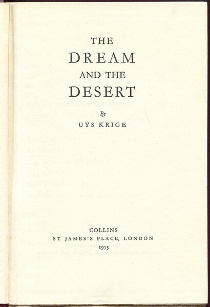 The Dream and the Desert | Immagine principale