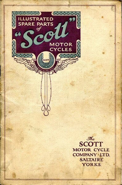 'Scott' Motor Cycle Illustrated Spare Parts