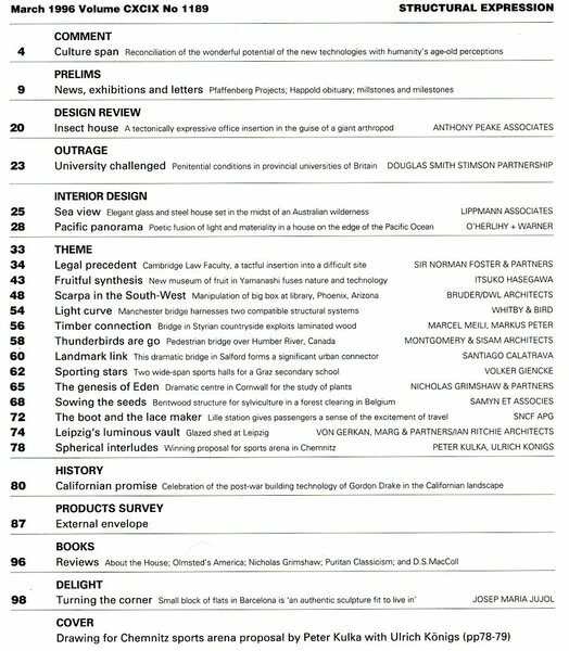 The Architectural Review No. 1189 March 1996 | Immagine Gallery 2