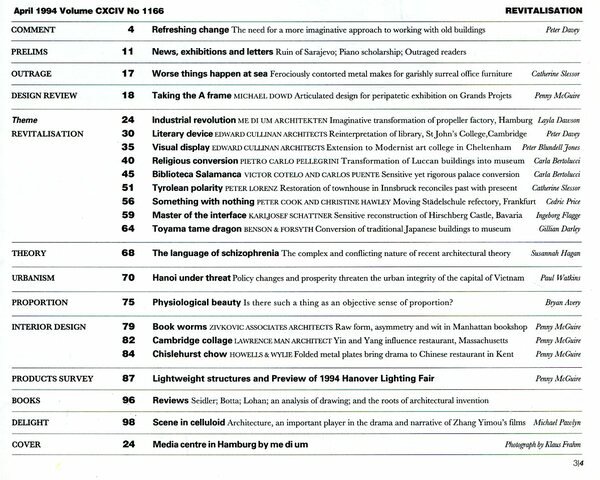 The Architectural Review No. 1166 April 1994