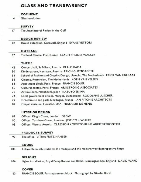 The Architectural Review No. 1215 January 1998