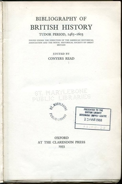 Bibliography of British History : Tudor Period 1485-1603 | Immagine Gallery 2