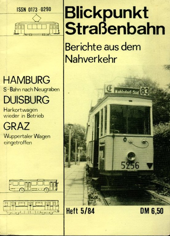 Blickpunkt Strassenbahn. Berichte aus dem Nahverkehr. Heft 5/84 | Immagine Gallery 2