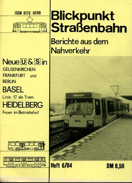 Blickpunkt Strassenbahn. Berichte aus dem Nahverkehr. Heft 6/84 | Immagine Gallery 2