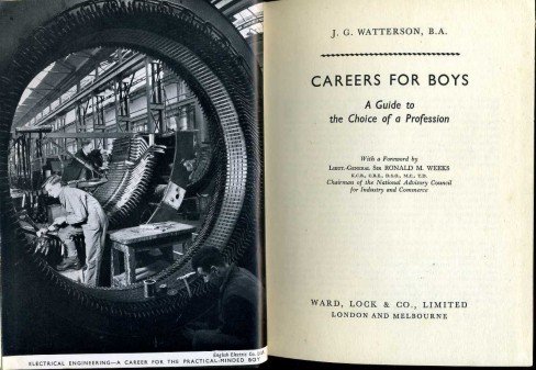 Careers for Boys : A Guide to the Choice of … | Immagine Gallery 2