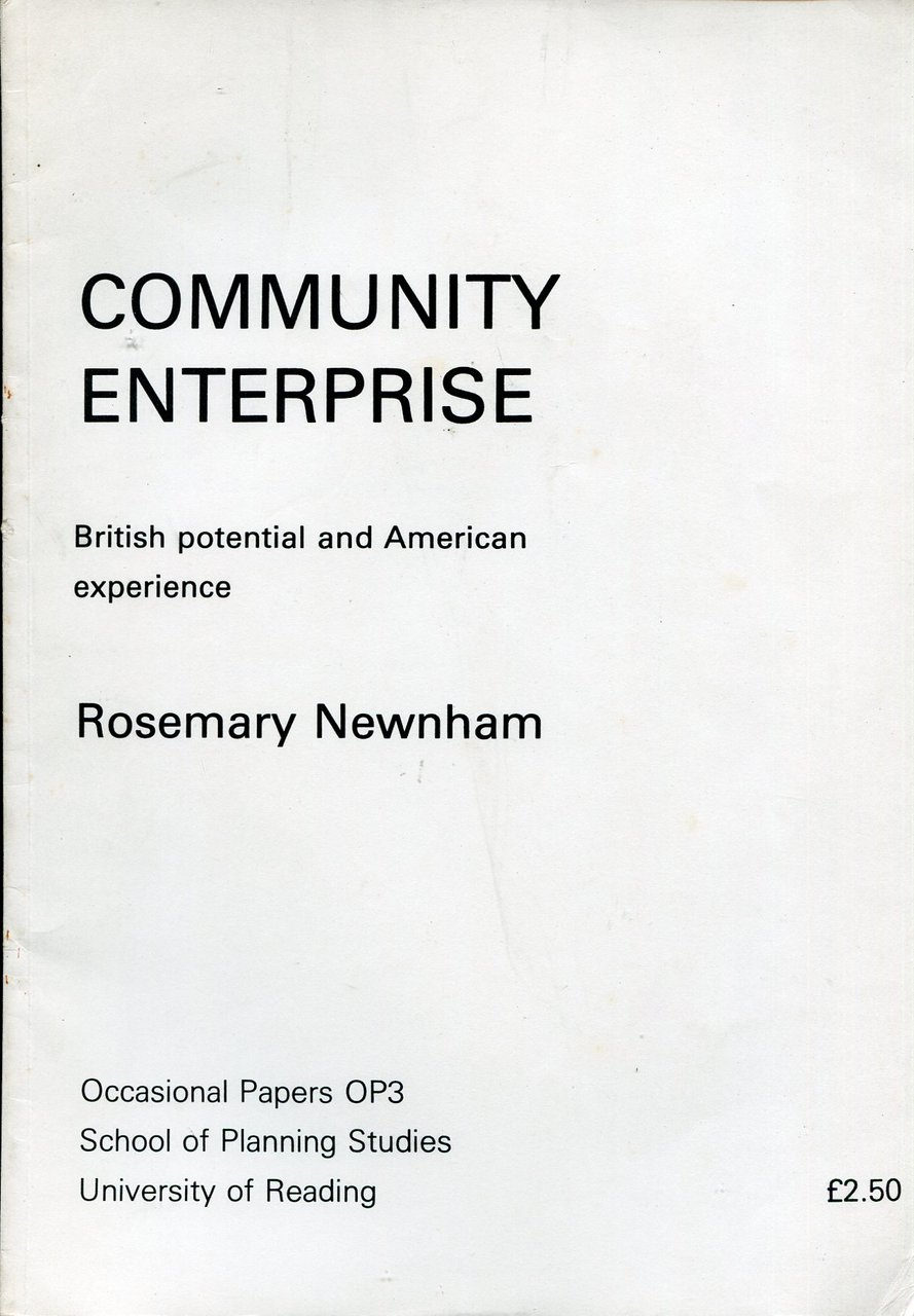 Community Enterprise : British Potential and American Experience | Immagine principale