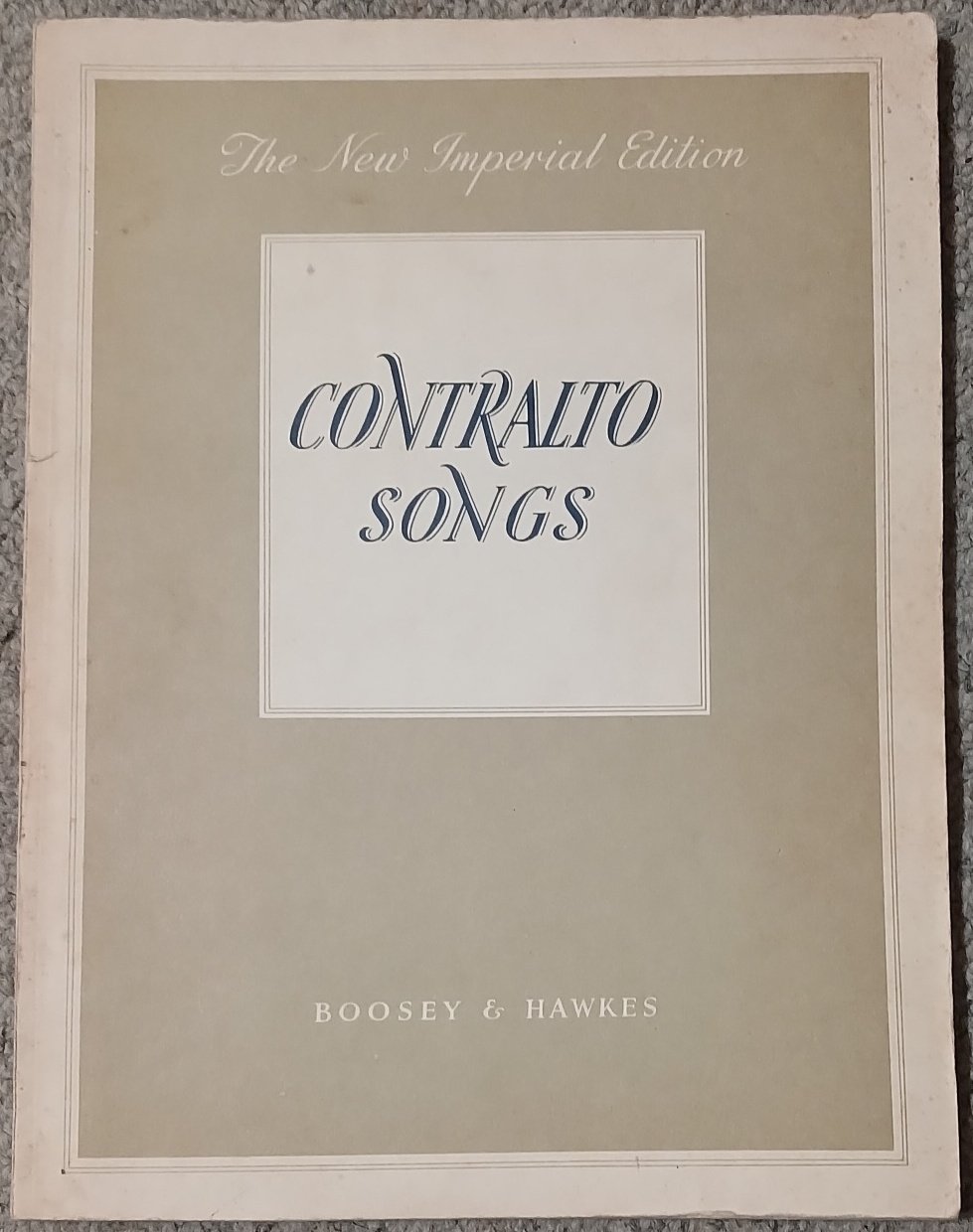 Contralto Songs : The New Imperial Edition | Immagine principale