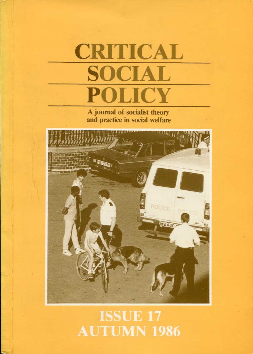 Critical Social Policy : Issue 17 - Autumn 1986 | Immagine principale
