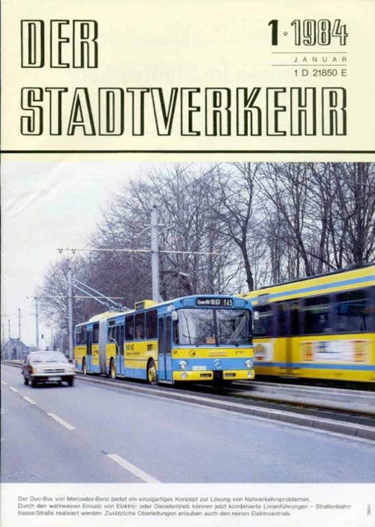 Der Stadtverkehr : Januar 1984 No 1 | Immagine Gallery 2