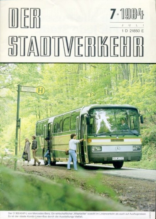 Der Stadtverkehr : Juli 1984 No 7 | Immagine Gallery 2