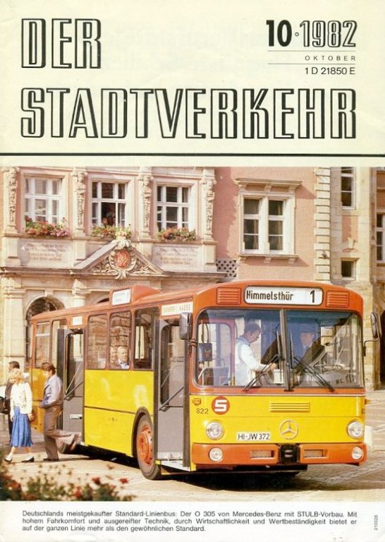 Der Stadtverkehr : October 1982 No 10 | Immagine Gallery 2