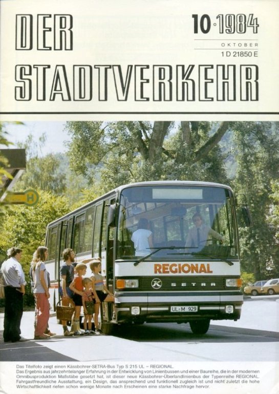 Der Stadtverkehr : Oktober 1984 No 10 | Immagine Gallery 2
