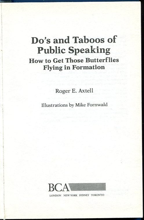 Do's and Taboos of Public Speaking | Immagine Gallery 2