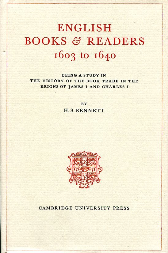 English Books & Readers 1603 to 1640: Being a Study … | Immagine principale