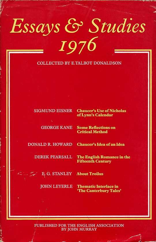 Essays and Studies 1976 | Immagine principale