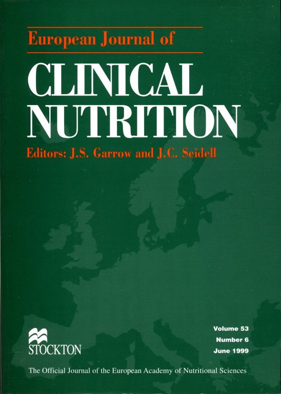 European Journal of Clinical Nutrition : Volume 53 No 6 … | Immagine Gallery 2