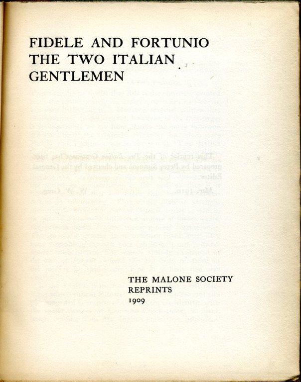 Fidele and Fortunio : The Two Italian Gentlemen | Immagine Gallery 2