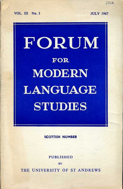 Forum for Modern Language Studies : Scottish Number : Vol … | Immagine Gallery 2