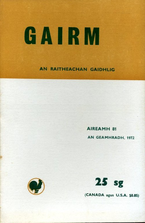 Gairm : An Raitheachan Gaidhlig : Winter 1972 - No … | Immagine Gallery 2